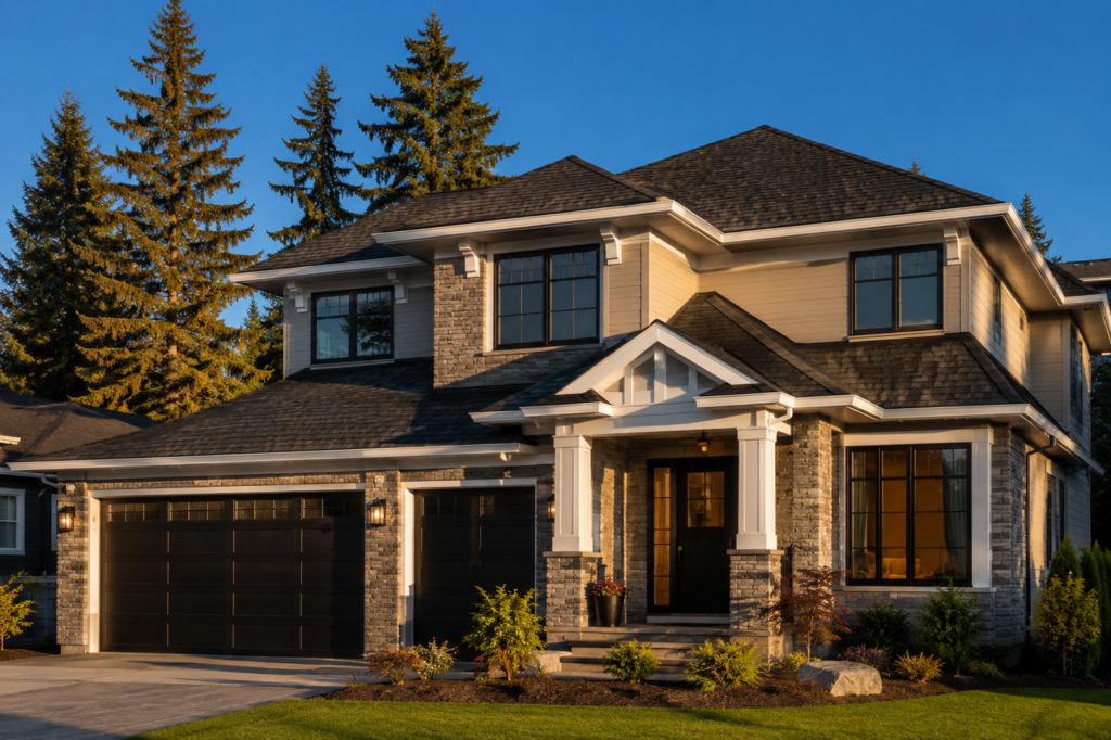 two-storey Canadian home
